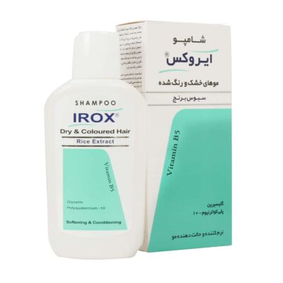ايروكس شامپو سبوس برنج موهاي خشك و رنگ شده
