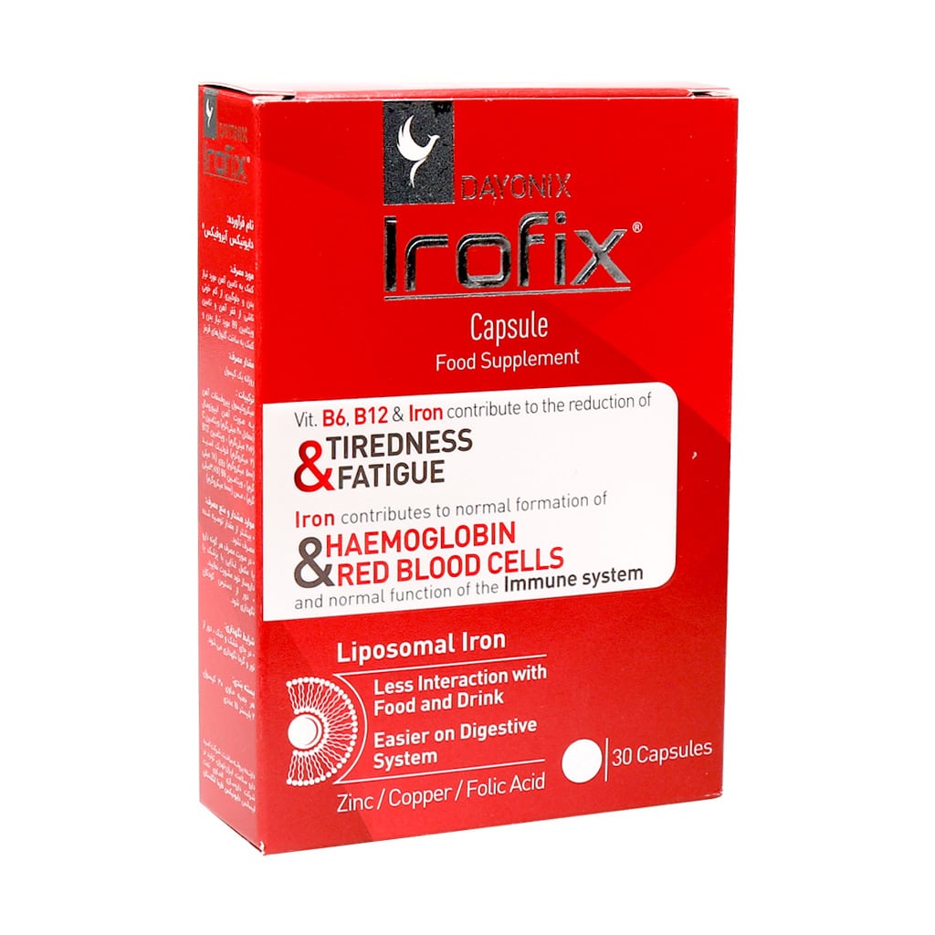 Dayonix-Pharma-Irofix-30-Capsules کپسول آیروفیکس دایونیکس فارما 30 عدد - Image 1
