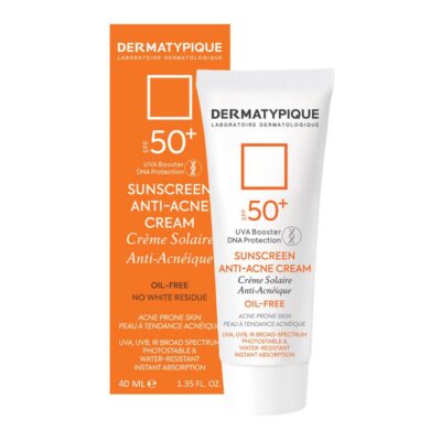 فلوئید ضد آفتاب آنتی آکنه درماتیپیک مناسب پوست چرب و جوش دار SPF50