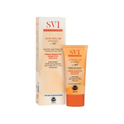کرم ضد آفتاب بی رنگ پوست چرب و مختلط اس وی آی SPF50