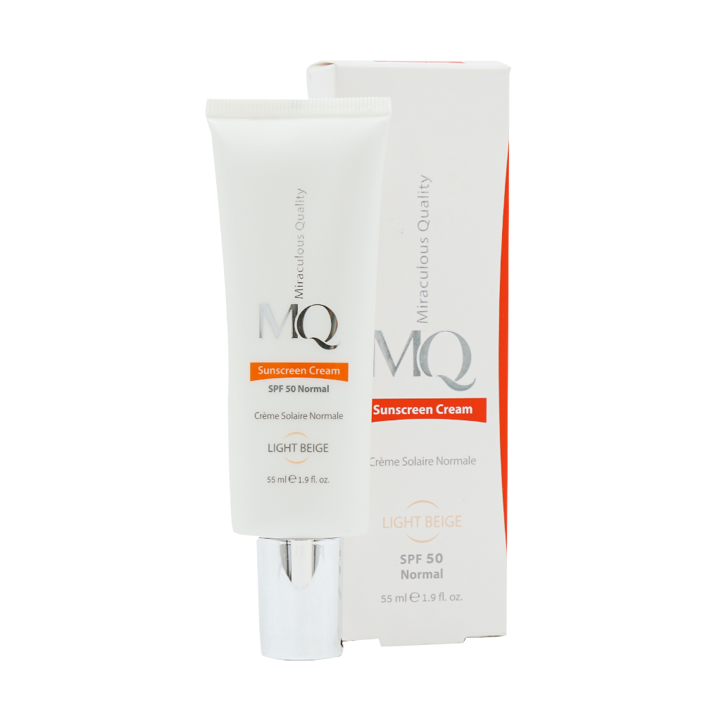 نرمال بژ روشن کرم ضد آفتاب پوست نرمال SPF50 ام کیو 55 میلی لیتر بژ روشن - Image 1