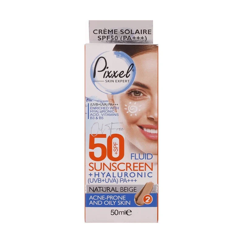 پیکسل چرب 2 کرم ضدآفتاب رنگی شماره 2 پیکسل پوست چرب SPF50 حجم 50 میلیلیتر - Image 1